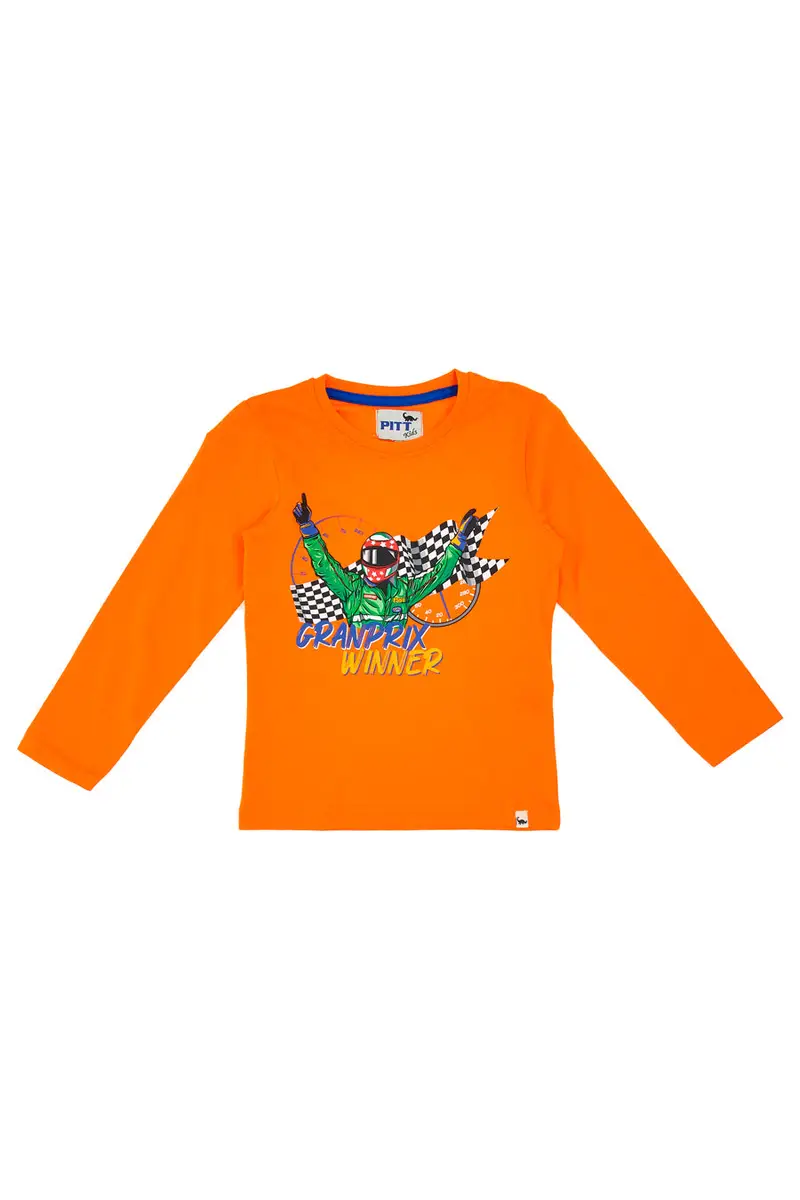 Magliette Pitt Kids 04008 Arancio [ARANCIO] miniatura 2