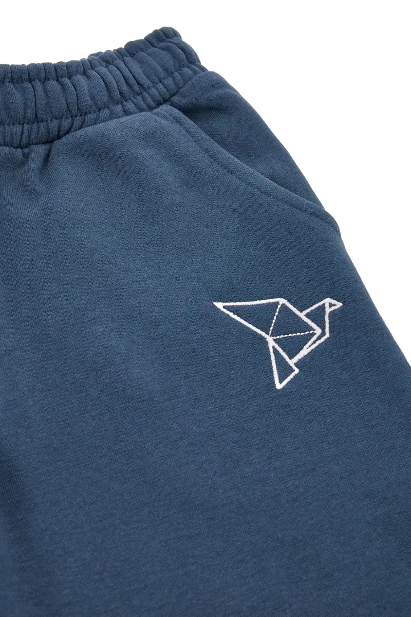 Pantaloni ampi blu con stampa origami Pitt Kids PT-KP-8014 [NAVY] miniatura 2