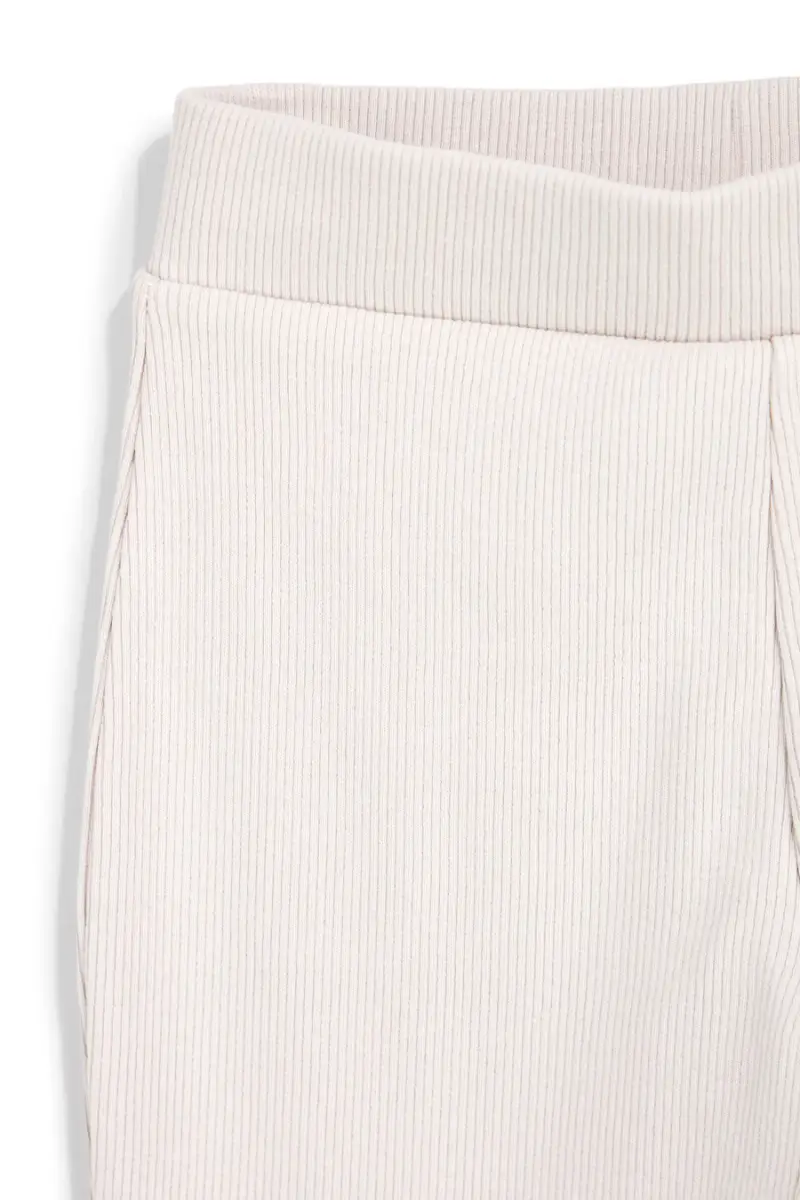 Pantaloni beige a costine a zampa Pitt kids PT-G-P-9056 [BEIGE] miniatura 2