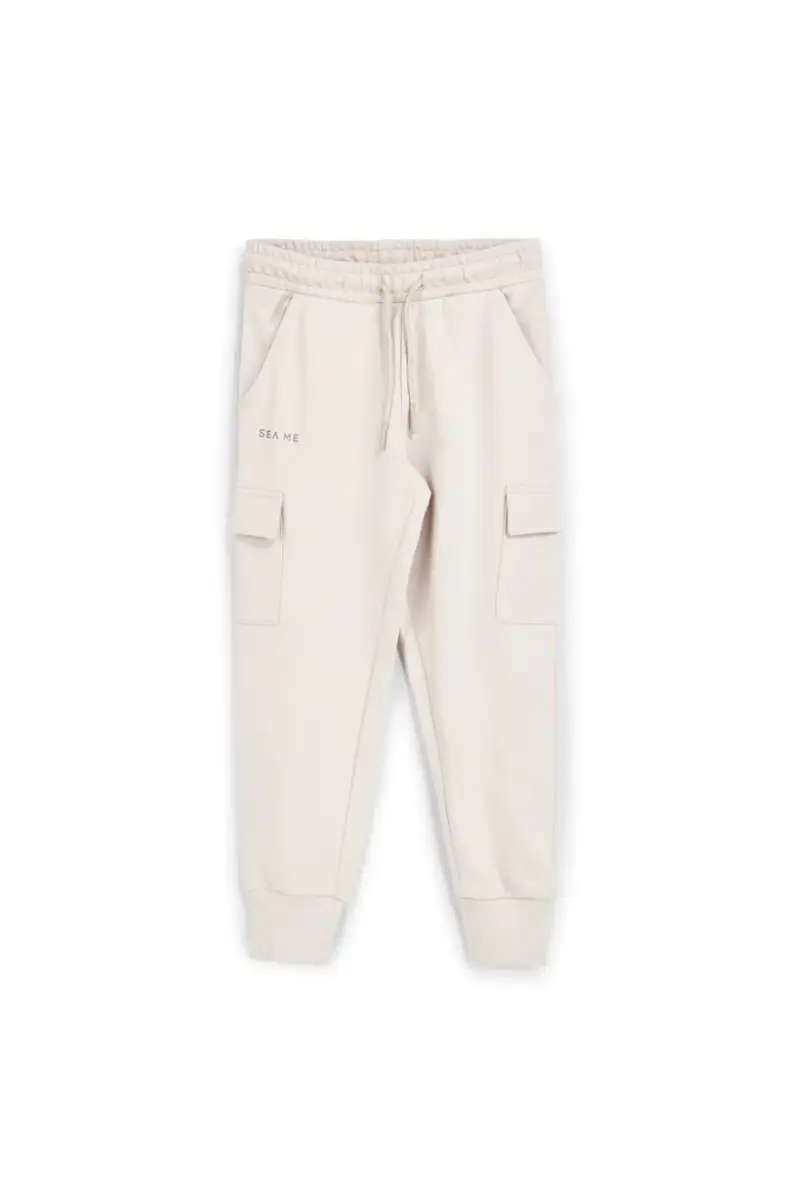 Pantaloni beige con tasche cargo Pitt kids PT-B-P-9031 [BEIGE]
