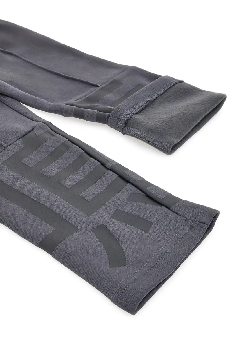 Pantaloni grigi felpati con stampa grafica Pitt Kids PT-KP-8009 [IRON] miniatura 2