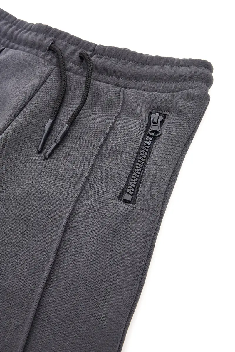 Pantaloni grigi felpati con stampa grafica Pitt Kids PT-KP-8009 [IRON] miniatura 3