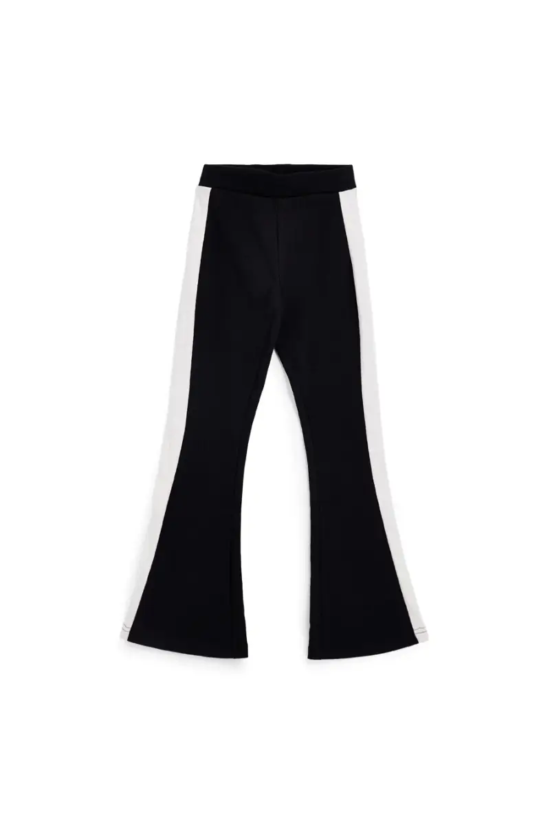 Pantaloni neri con banda laterale Pitt kids PT-G-F-9038 [NERO]