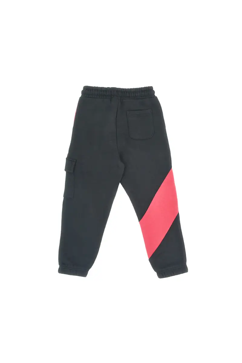 Pantaloni neri con inserti rossi e tasca laterale Pitt Kids PT-KP-8007 [NERO] miniatura 3