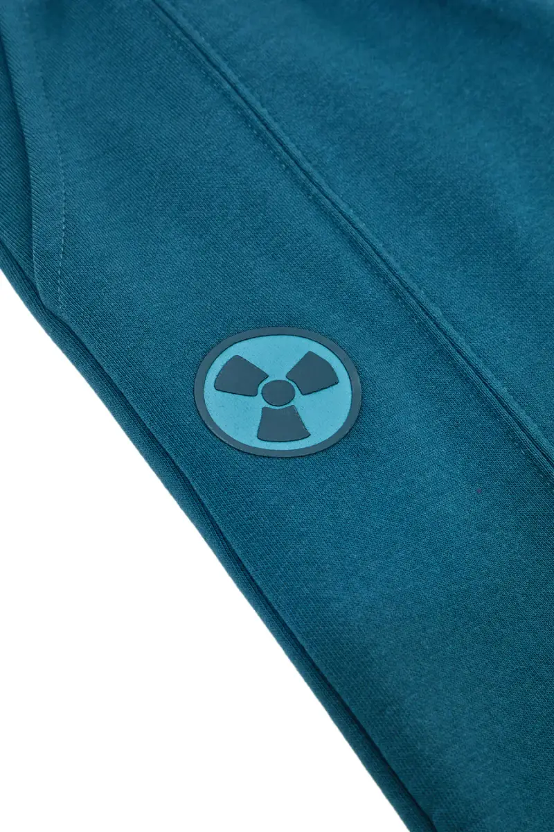 Pantaloni verdi felpati con stampe grafiche Pitt Kids PT-KP-8024 [VERDE] miniatura 2