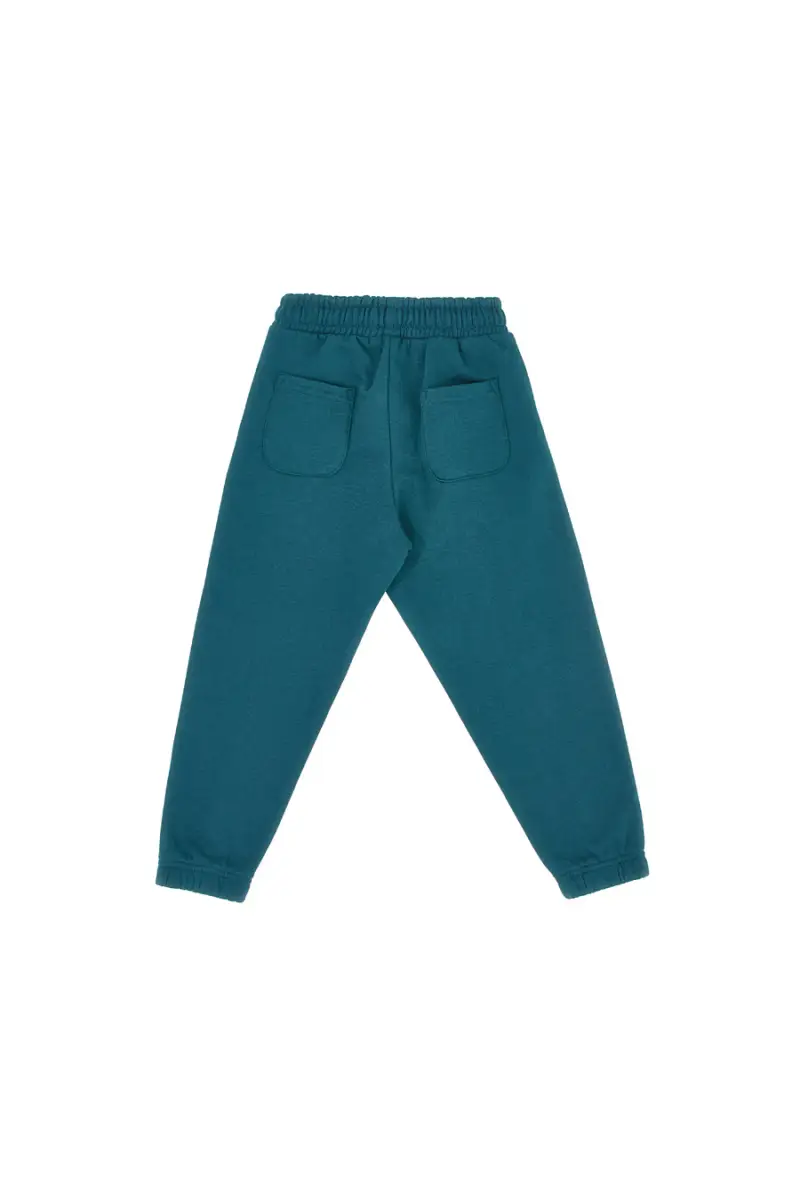 Pantaloni verdi felpati con stampe grafiche Pitt Kids PT-KP-8024 [VERDE] miniatura 3