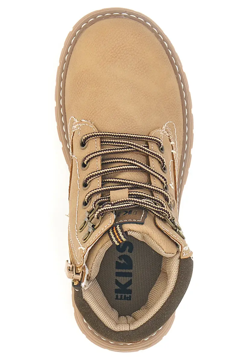 Polacchini beige con cerniera Pitt kids BP305301 [BEIGE] miniatura 3