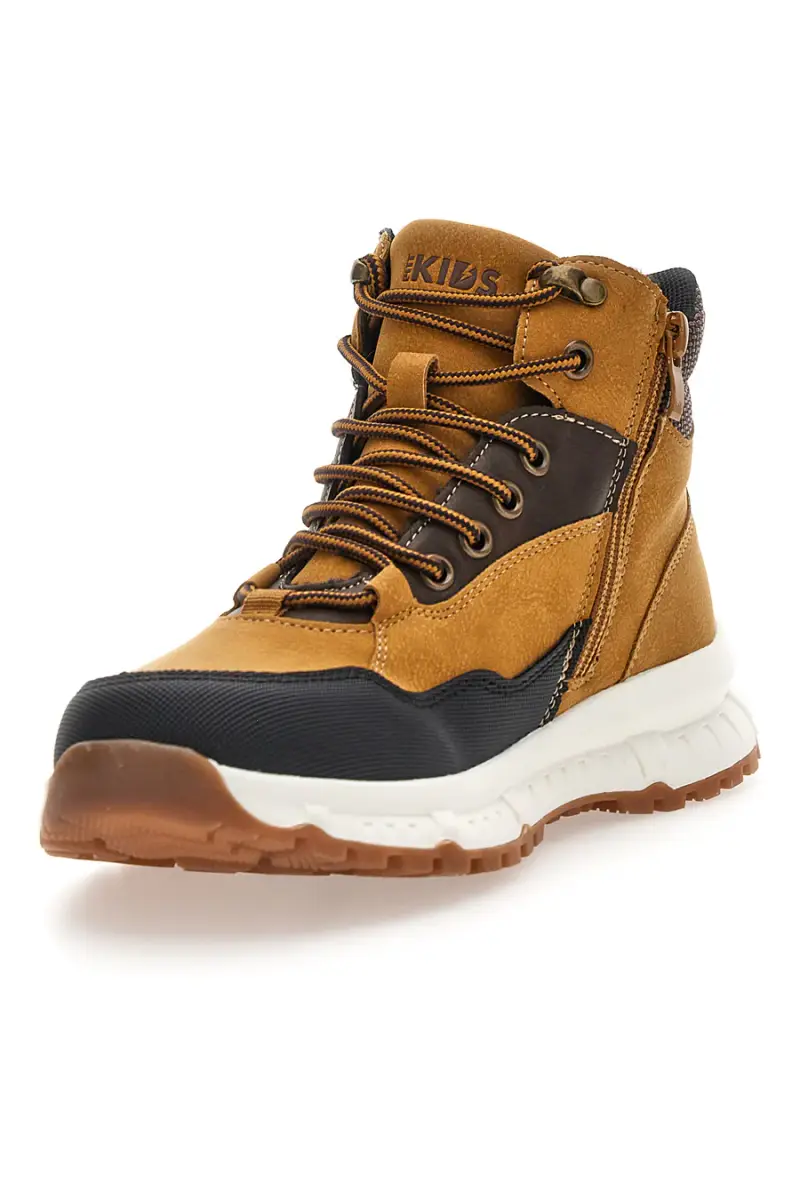 Polacchini cognac sportivi Pitt kids BP109005 [GIALLO] miniatura 3