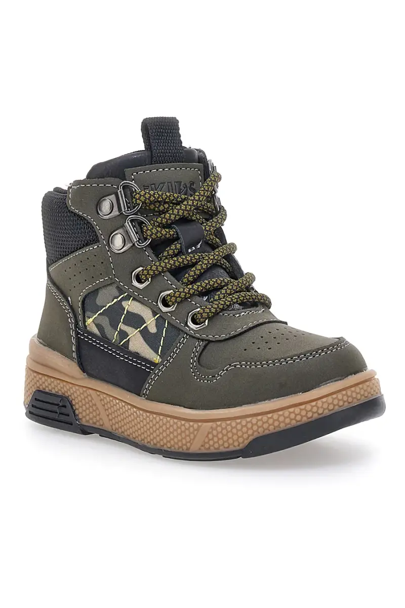 Polacchini verdi con cerniera Pitt kids BP8232106 [KHAKI] miniatura 2