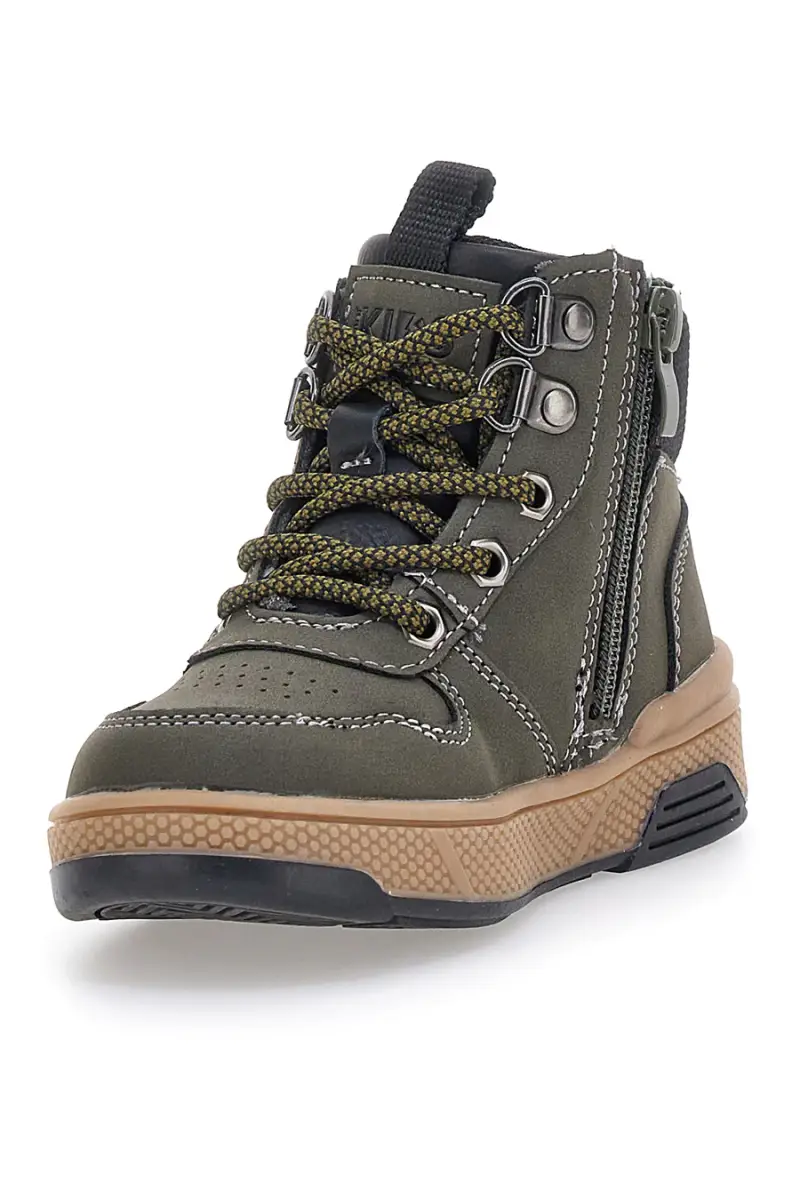 Polacchini verdi con cerniera Pitt kids BP8232106 [KHAKI] miniatura 4