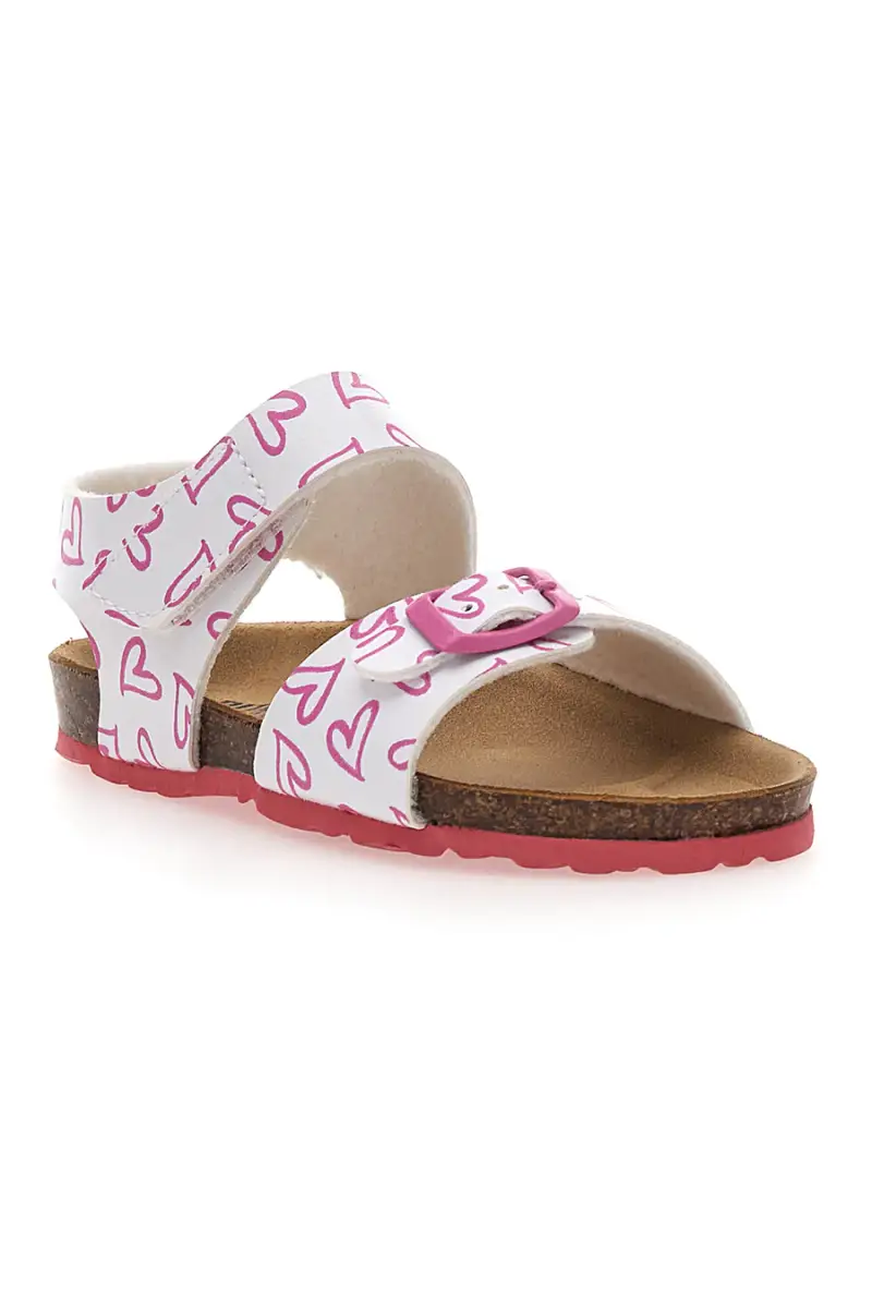 Sandali Bianchi con Cuori Rosa PITT KIDS 45289GLO [BIANCO miniatura 2