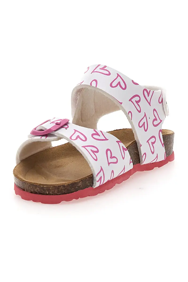 Sandali Bianchi con Cuori Rosa PITT KIDS 45289GLO [BIANCO miniatura 4