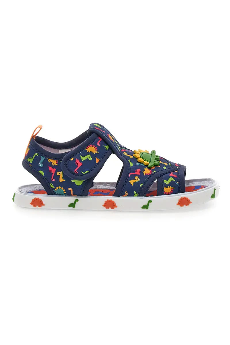 Sandali blu con dinosauri colorati Pitt kids PK2429A [NAVY]