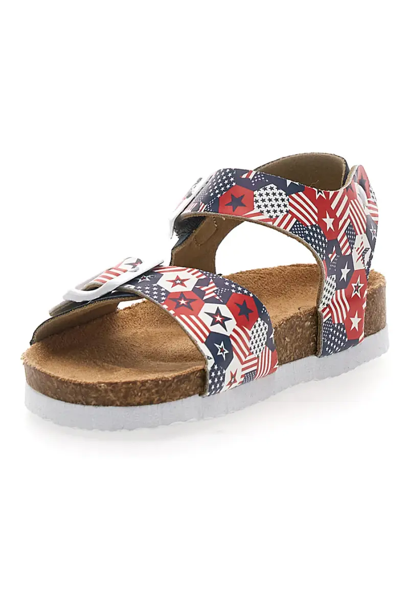 Sandali blu con fantasia e strappo PITT KIDS 14514 [BLUE] miniatura 3