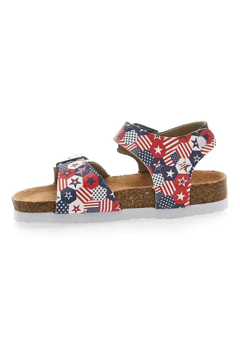 Sandali blu con fantasia e strappo PITT KIDS 14514 [BLUE] miniatura 4