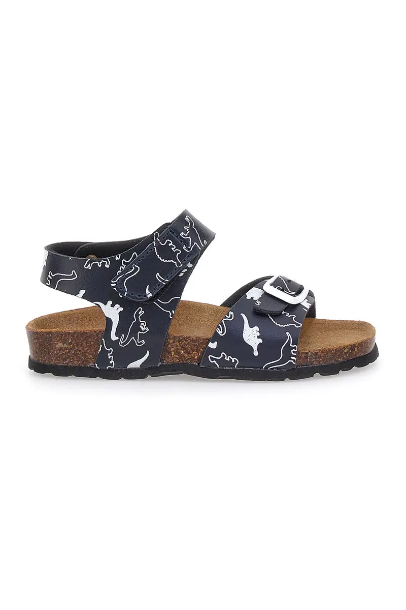 Sandali Blu con Fibbia e Dinosauri Pitt Kids 45289 [NAVY