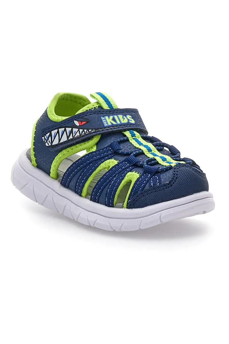Sandali blu e verdi con strappo Pitt kids K25506 [NAVY] miniatura 2