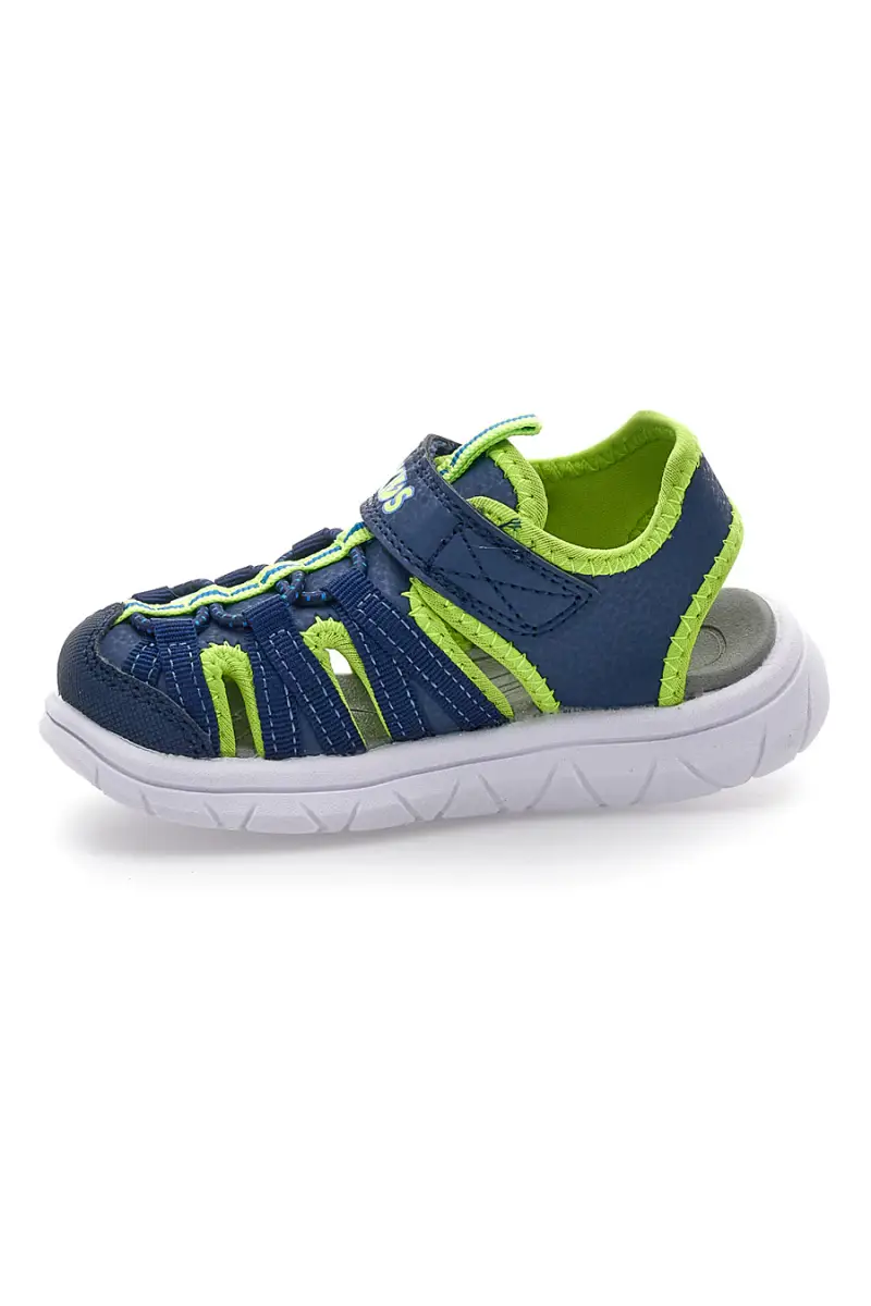 Sandali blu e verdi con strappo Pitt kids K25506 [NAVY] miniatura 4