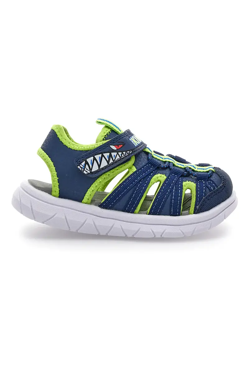 Sandali blu e verdi con strappo Pitt kids K25506 [NAVY]