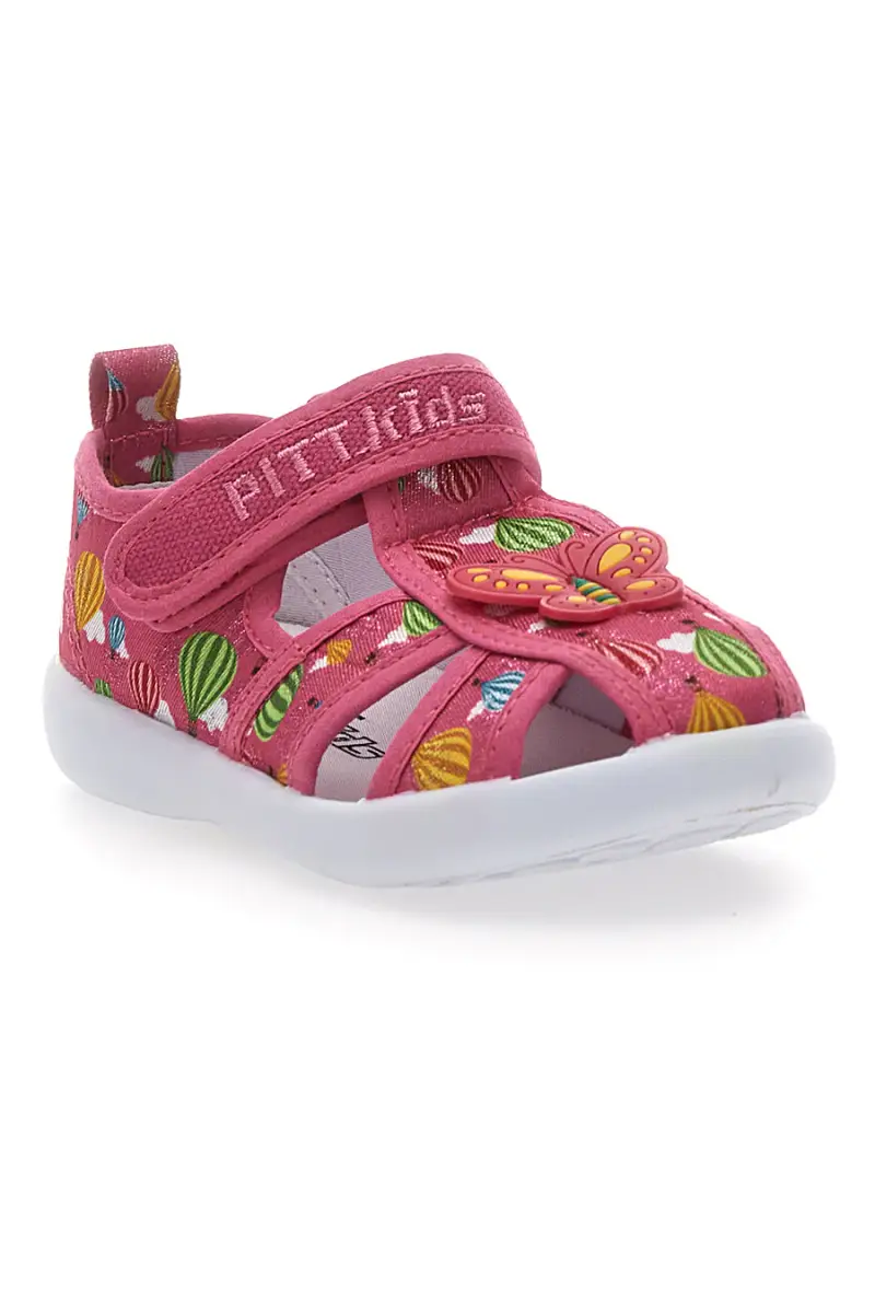 Sandali chiusi fucsia con fiore PITT KIDS 642685 [FUXIA] miniatura 2
