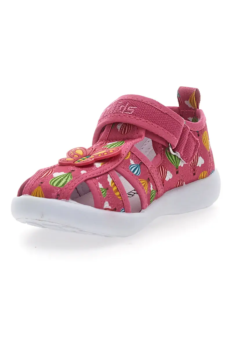Sandali chiusi fucsia con fiore PITT KIDS 642685 [FUXIA] miniatura 3