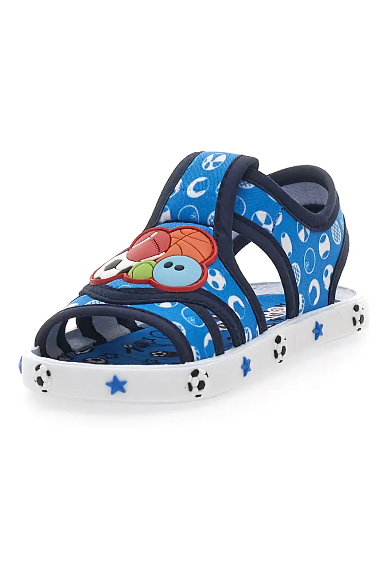 Sandali Primi Passi Azzurri con palloni sport Pitt Kids PK2758A [TURCHESE] miniatura 3