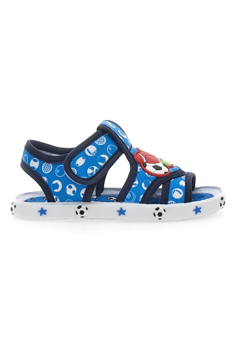 Sandali Primi Passi Azzurri con palloni sport Pitt Kids PK2758A [TURCHESE]