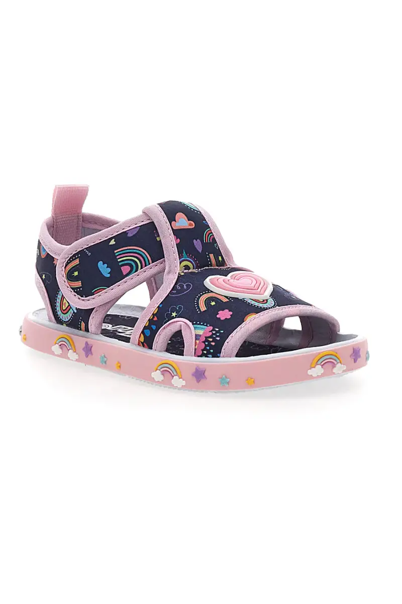 Sandali Primi Passi Blu e Rosa con Punta Aperta PITT KIDS PK2406B [NAVY miniatura 2