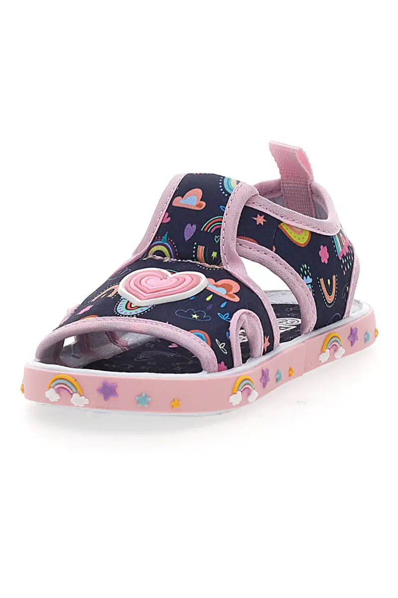 Sandali Primi Passi Blu e Rosa con Punta Aperta PITT KIDS PK2406B [NAVY miniatura 3