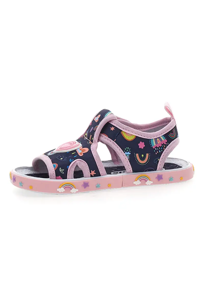 Sandali Primi Passi Blu e Rosa con Punta Aperta PITT KIDS PK2406B [NAVY miniatura 4