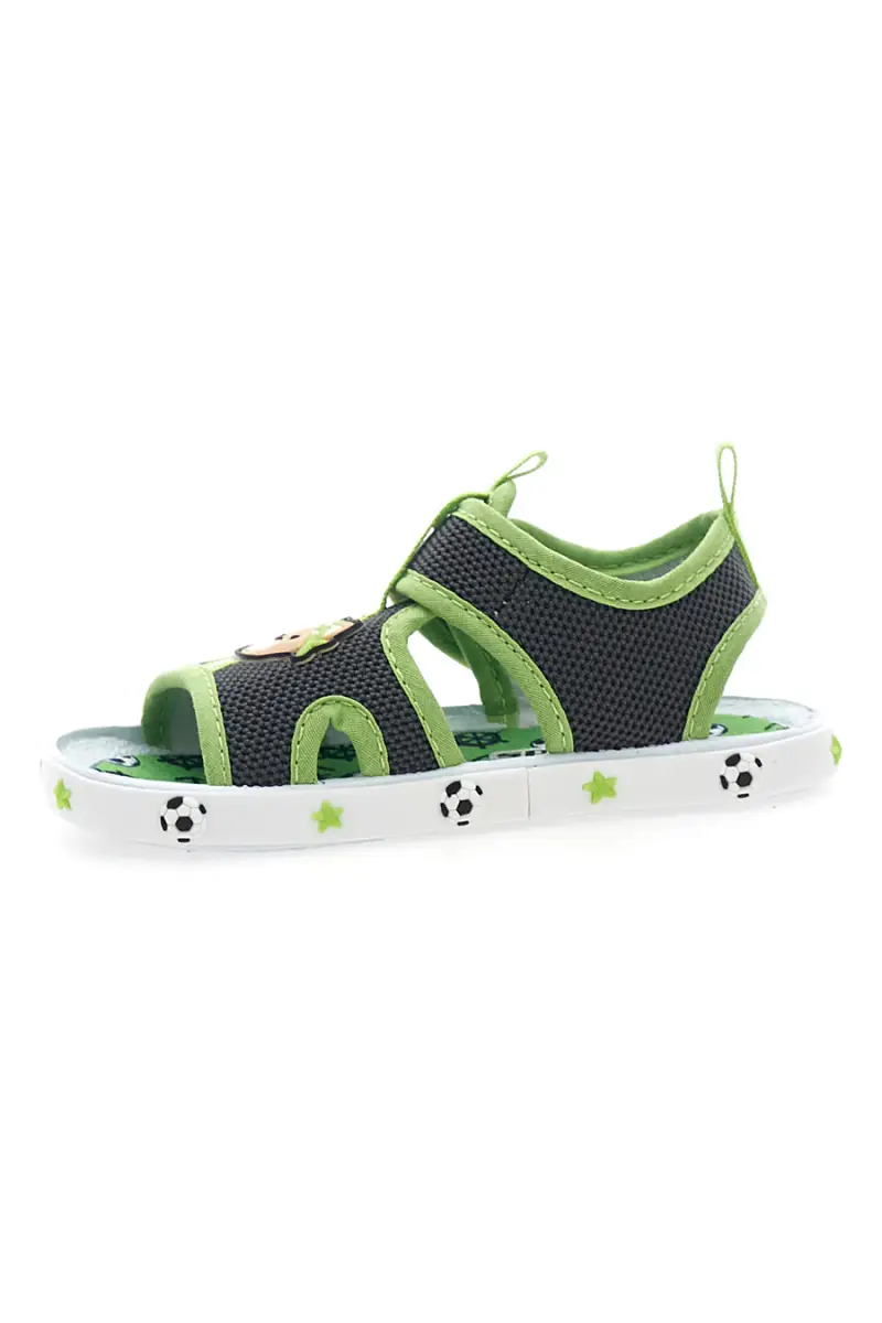 Sandali Primi Passi Grigio e Verde con orsetto e machinina Pitt Kids PK2636A [GRIGIO] miniatura 4