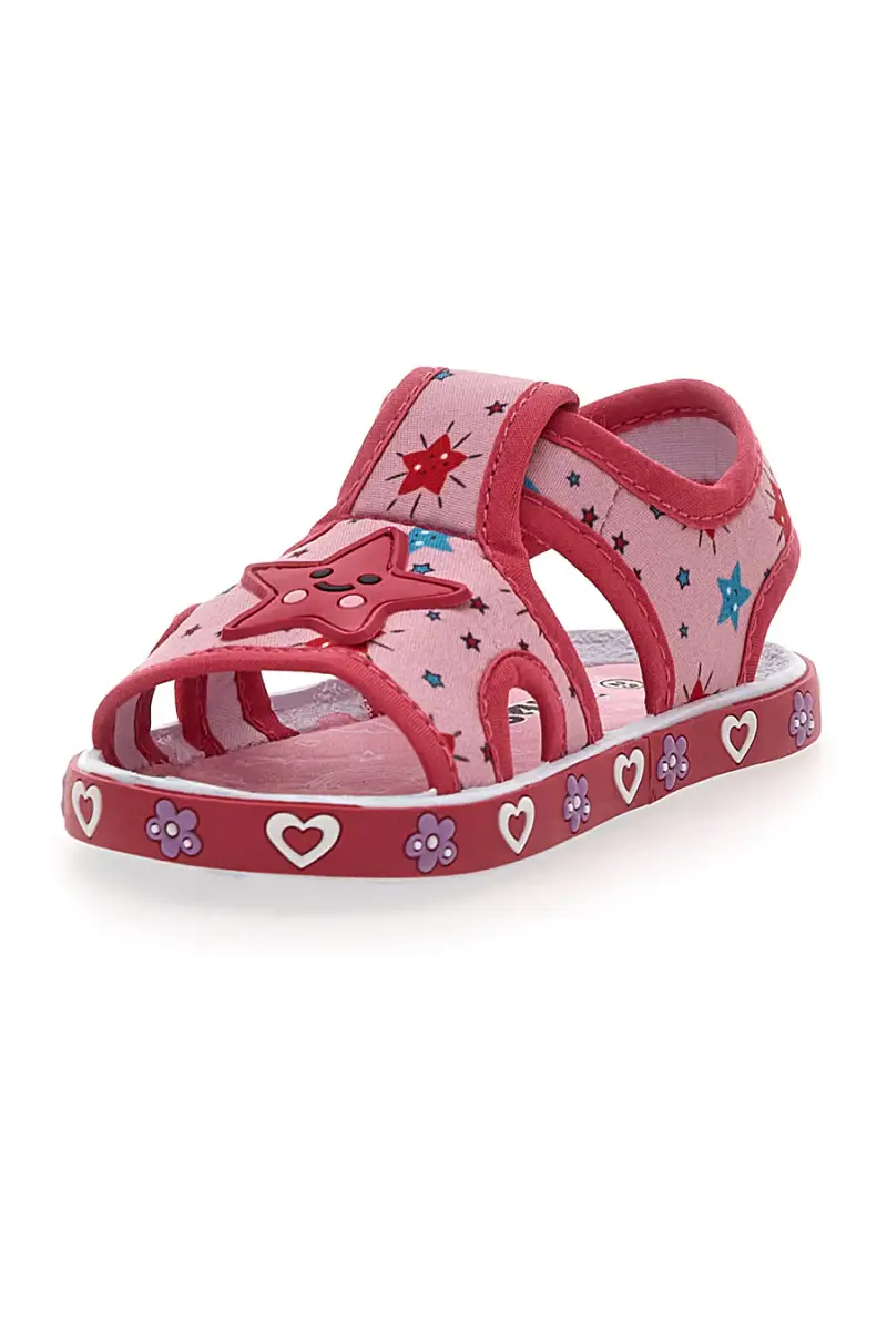 Sandali rosa con stelle marine e cuori Pitt kids PK2871A [FUXIA] miniatura 4
