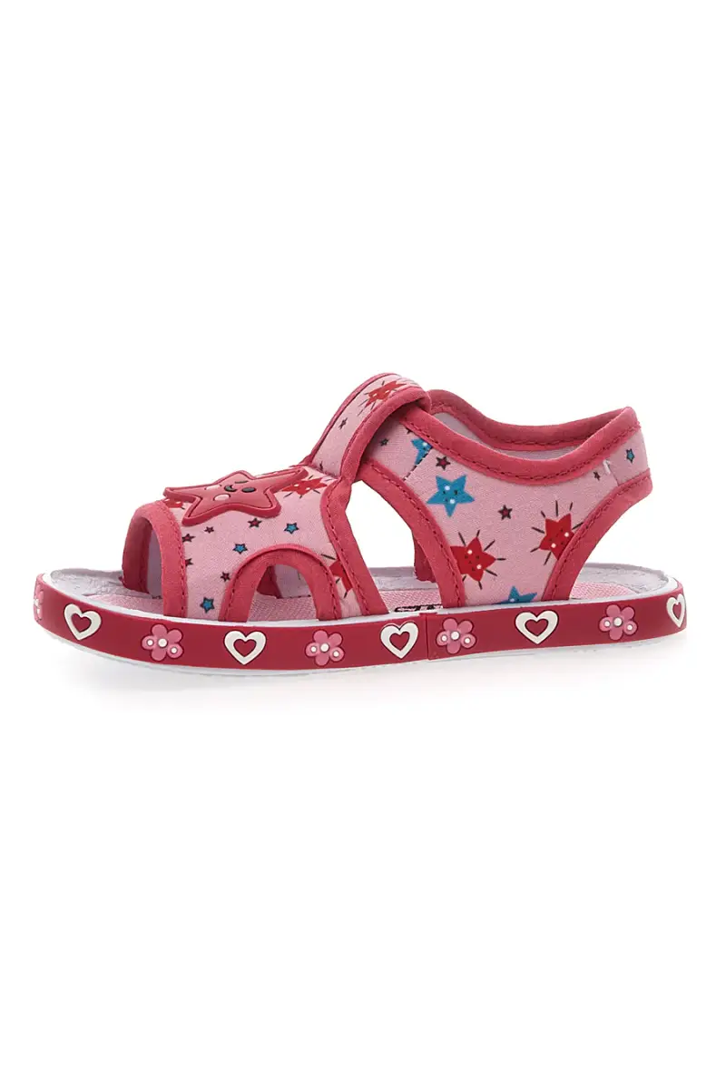 Sandali Rosa in Tessuto Pitt Kids 2870 [PINK miniatura 4