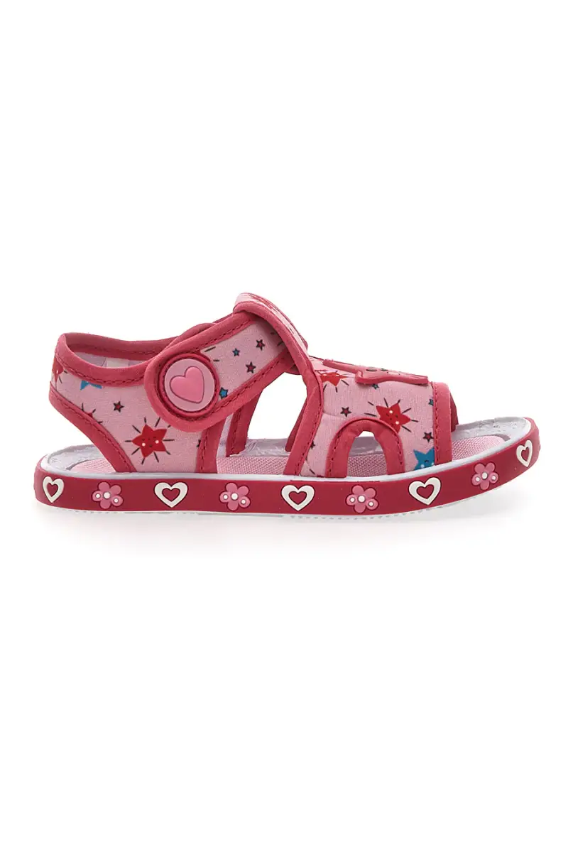 Sandali Rosa in Tessuto Pitt Kids 2870 [PINK