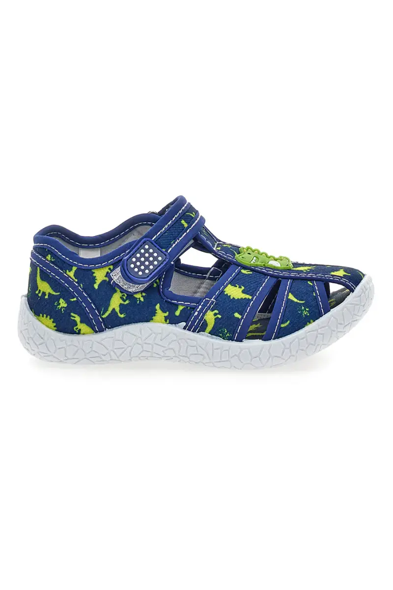 Sandali Semiaperti blu fantasia dinosauri primi passi Pitt kids PK2492F [ROYAL]