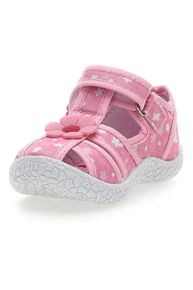 Sandali semiaperti rosa fantasia floreale primi passi Pitt kids PK2876C [ROSA] miniatura 3