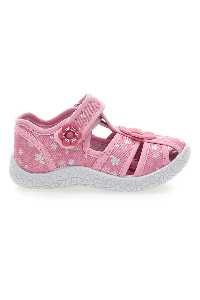 Sandali semiaperti rosa fantasia floreale primi passi Pitt kids PK2876C [ROSA]