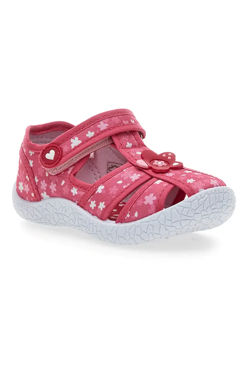 Sandali semiaperti rosa fantasia floreale primi passi Pitt kids PK2877A [ROSA] miniatura 2