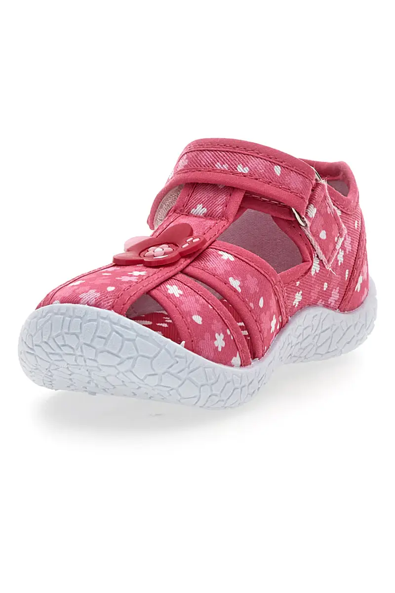 Sandali semiaperti rosa fantasia floreale primi passi Pitt kids PK2877A [ROSA] miniatura 3