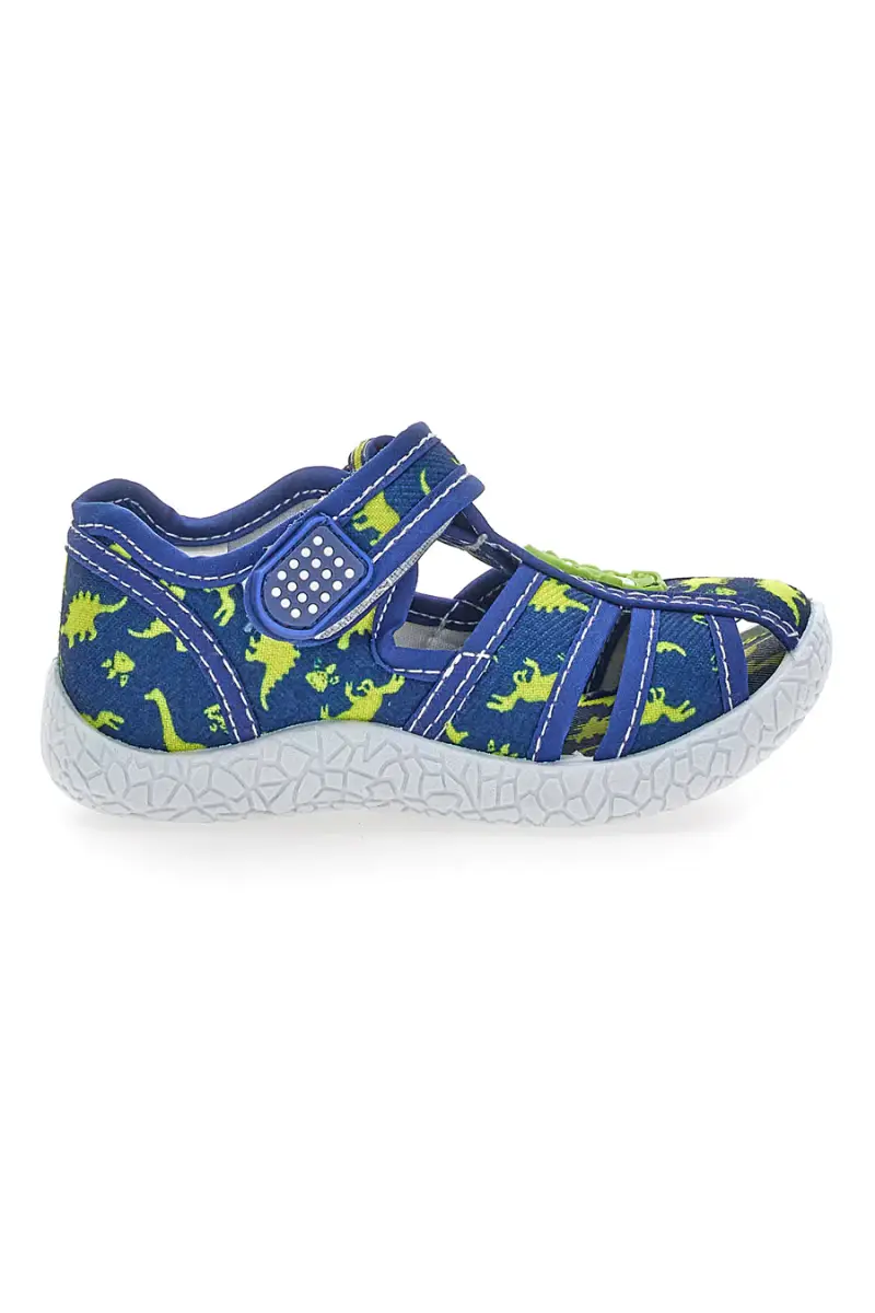 Scarpe blu con doppio strappo Pitt kids PK2492F [NAVY]