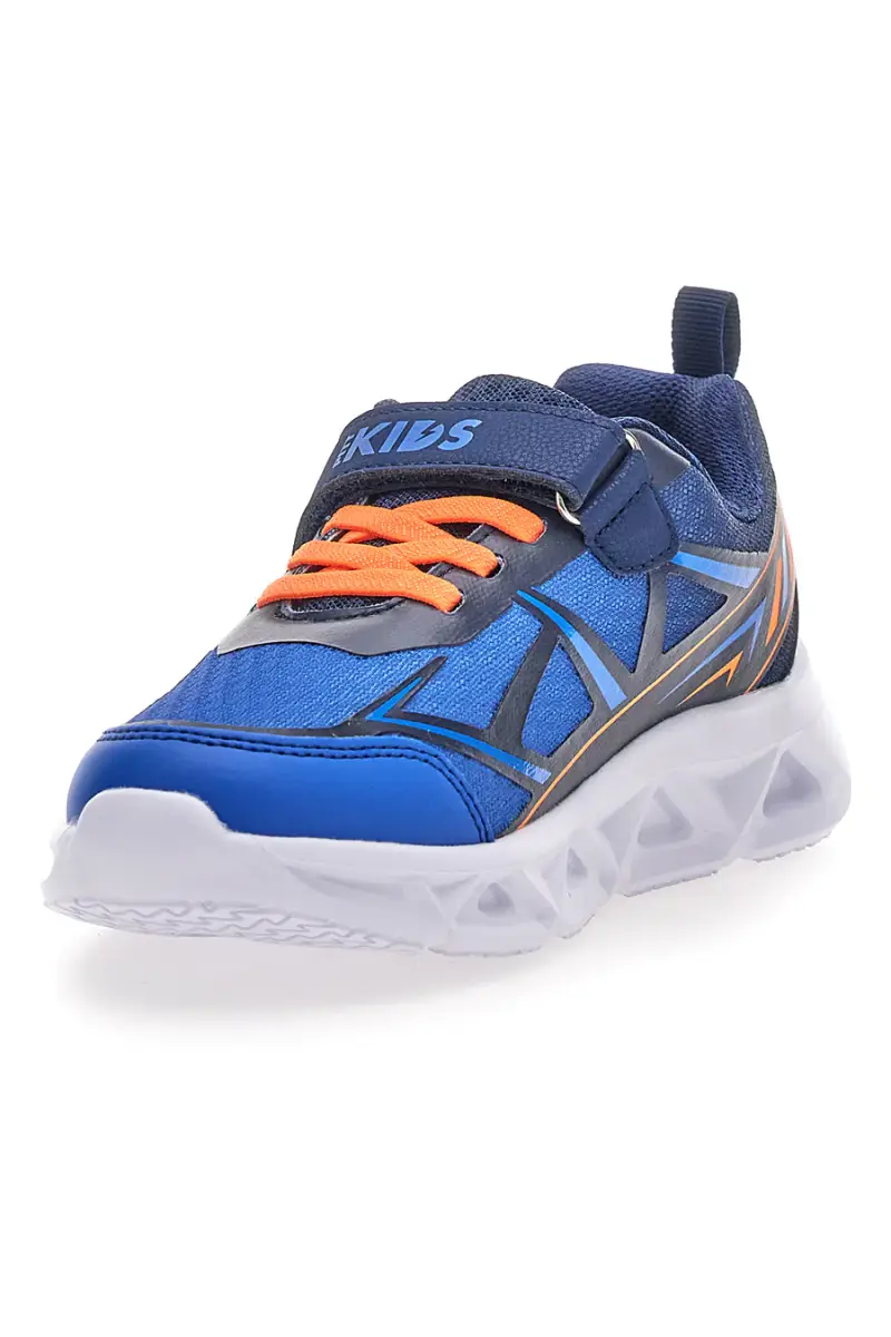 Scarpe blu con luci e strappo Pitt kids 11562 [NAVY] miniatura 3