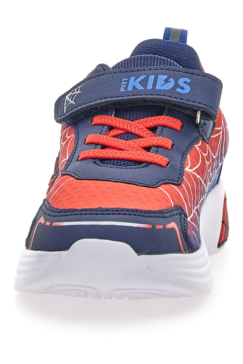 Scarpe blu e rosse con luci e strappo Pitt kids 11570 [BLU miniatura 3
