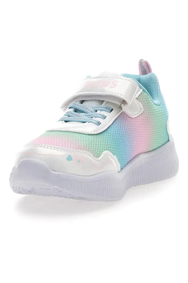 Scarpe multicolor con luci e strappo Pitt kids 11314 [BIANCO miniatura 3