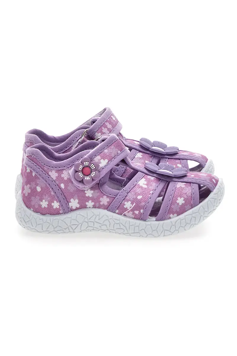 Scarpe viola con doppio strappo Pitt kids PK2876B [LILAC]