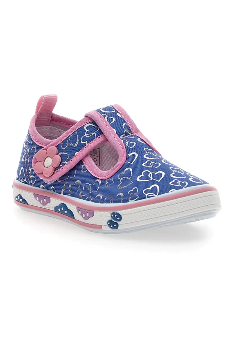 Scarpine blu con cuori glitter Pitt kids PK2297C [JEANS] miniatura 2