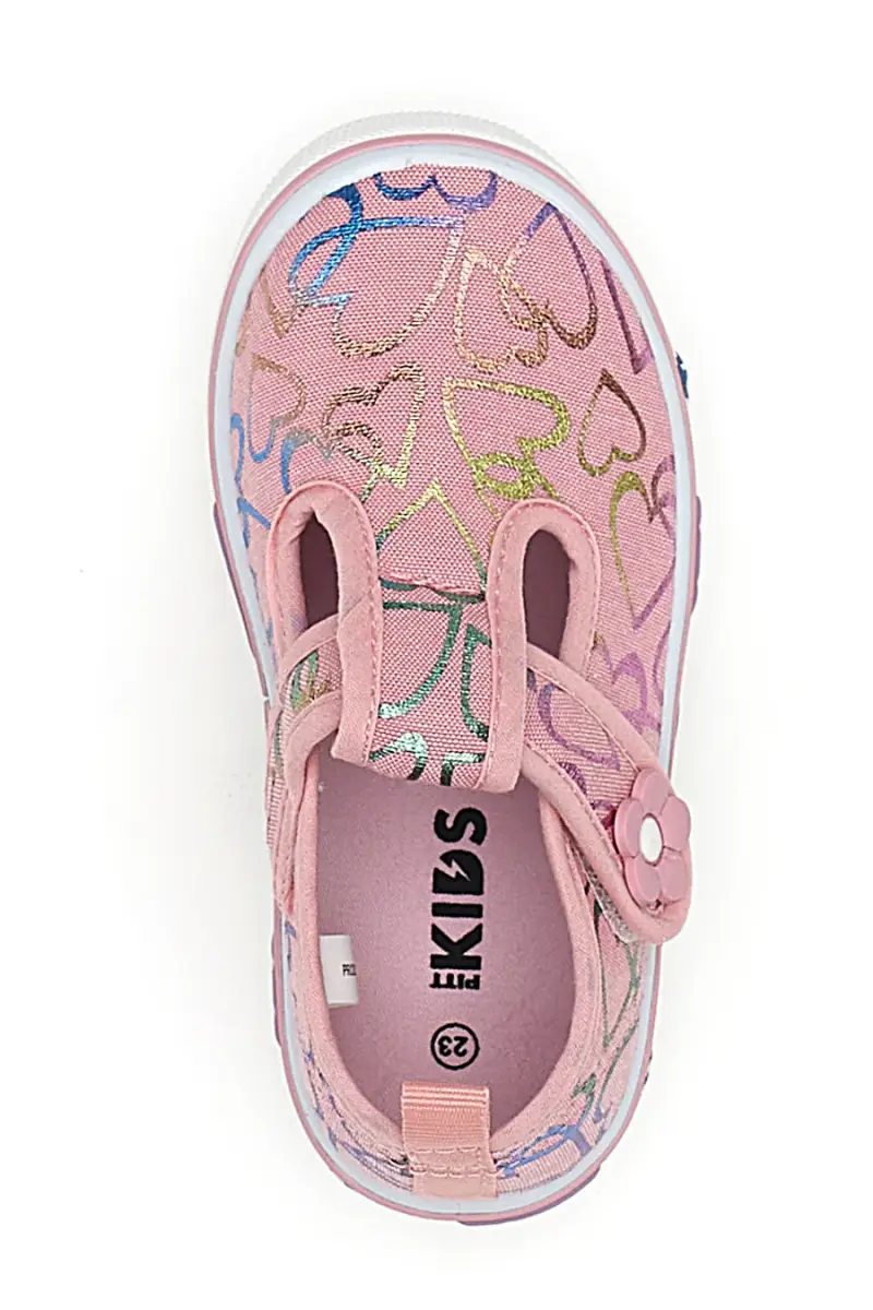 Scarpine rosa con cuori glitter Pitt kids PK2297A [ROSA] miniatura 3