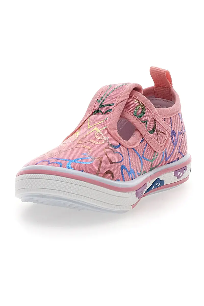 Scarpine rosa con cuori glitter Pitt kids PK2297A [ROSA] miniatura 4