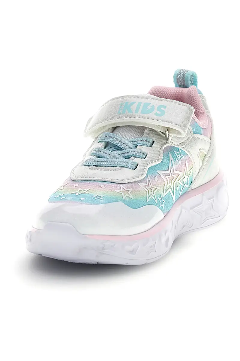 Sneakers Bianche con luci Pitt kids 11325 [BIANCO] miniatura 3