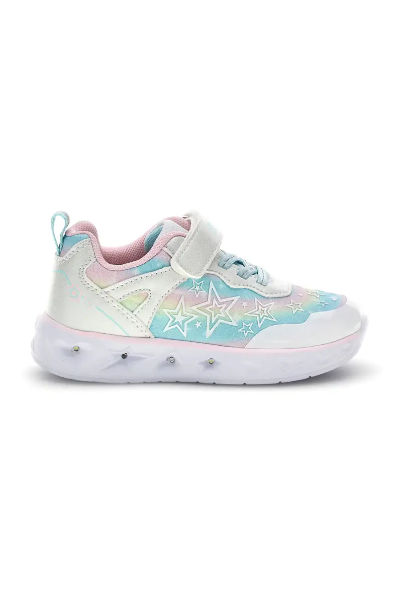 Sneakers Bianche con luci Pitt kids 11325 [BIANCO]