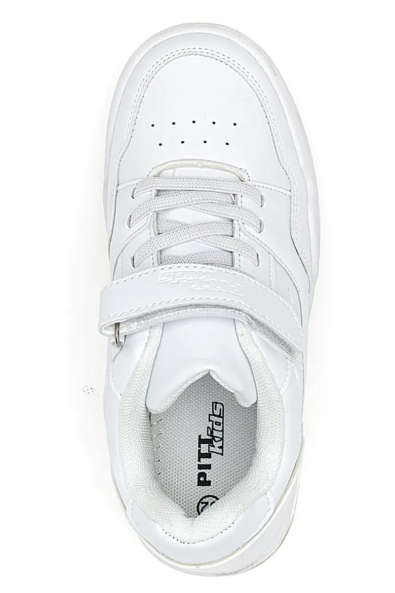 Sneakers bianche con Strappo in Velcro Pitt Kids K22322 [BIANCO] miniatura 3